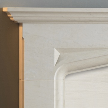 Pureglow Harvington Limestone Fireplace